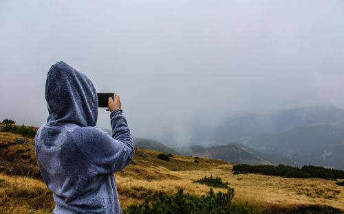 people hoodie outdoors