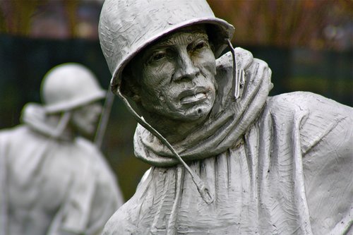 people  man  korea war memorial