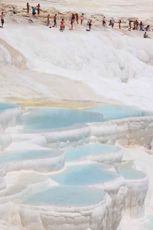 People In Pamukkale