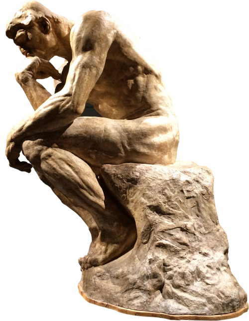 people who think rodin sculpture