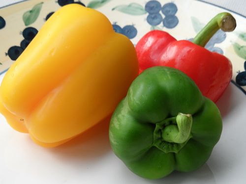 peppers vegetables yellow