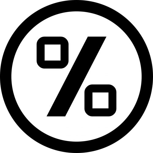 percent percentage sign