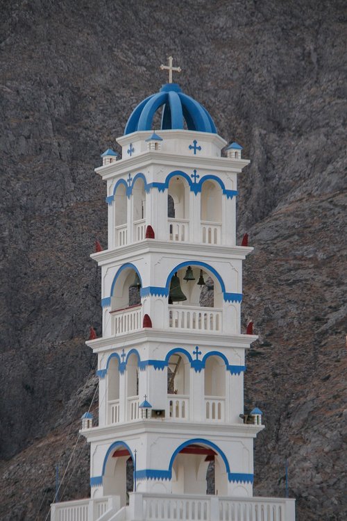 perissa  santorini  church