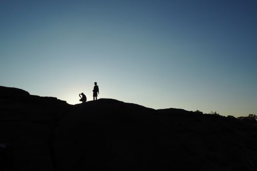 persons two silhouettes