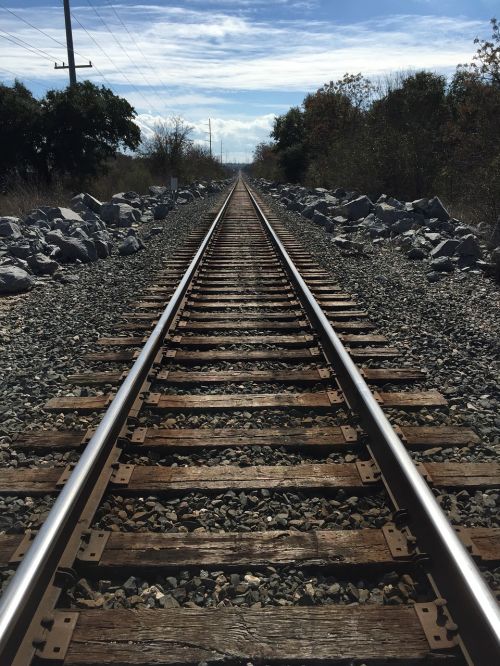 perspective tracks train tracks