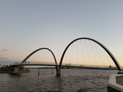 perth bridge sunset