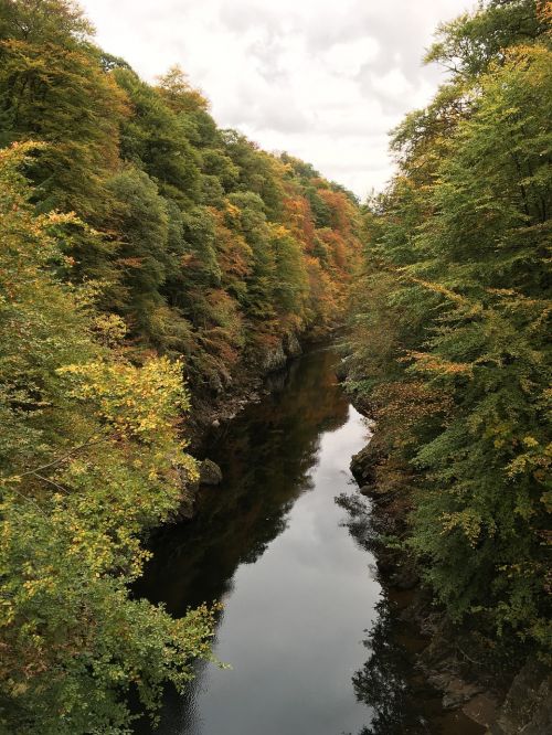 perthshire river autumn