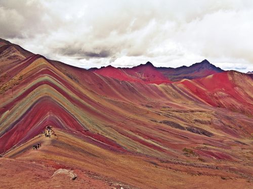 peru cusco rainbow mountains