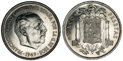 pesetas coins spain