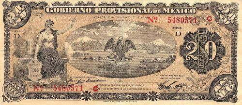 pesos banknote mexico