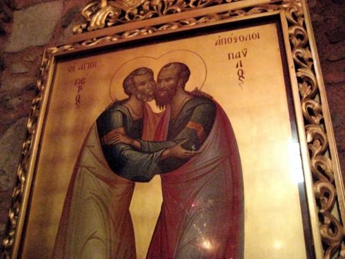 Peter And Paul - Apostle Hug!