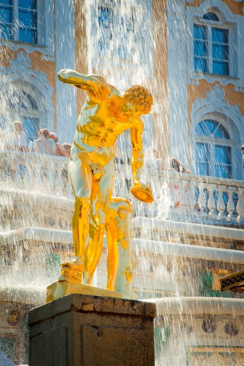 peterhof st petersburg russia fountain