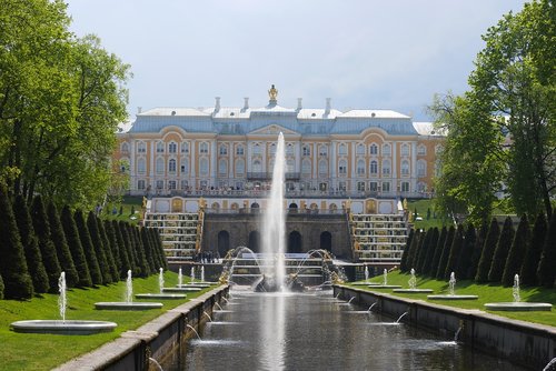 peterhof  russia  park