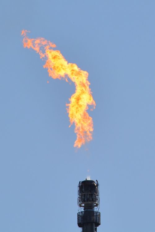 petrochemistry industry flame