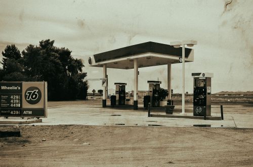 petrol stations desert leave
