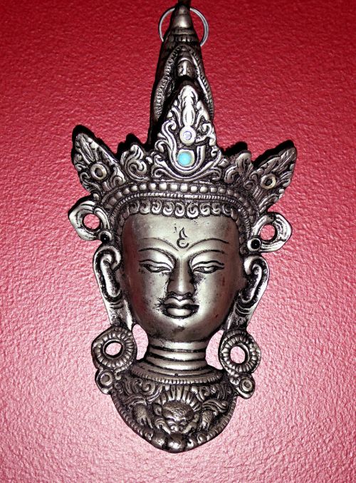 pewter buddha ornament wall