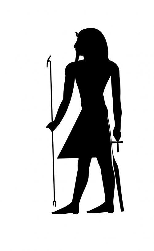 pharaonic silhouette stand
