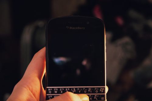 phone blackberry display