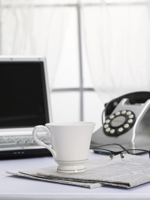 phone coffee teacup