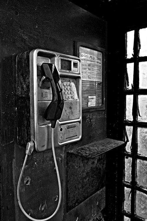 phone phone booth door
