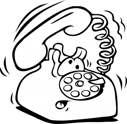 phone comic ringing