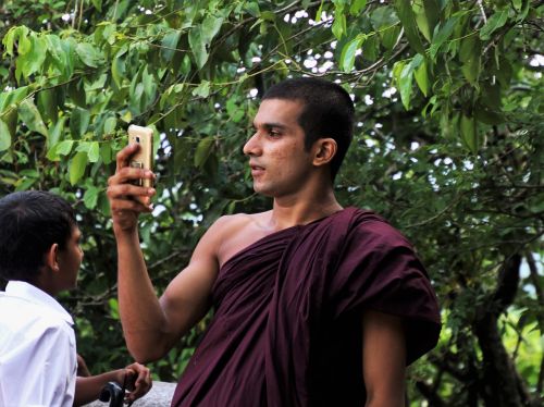 phone monk at the court of