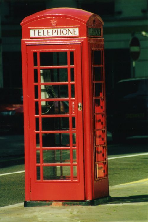 phone booth english phone