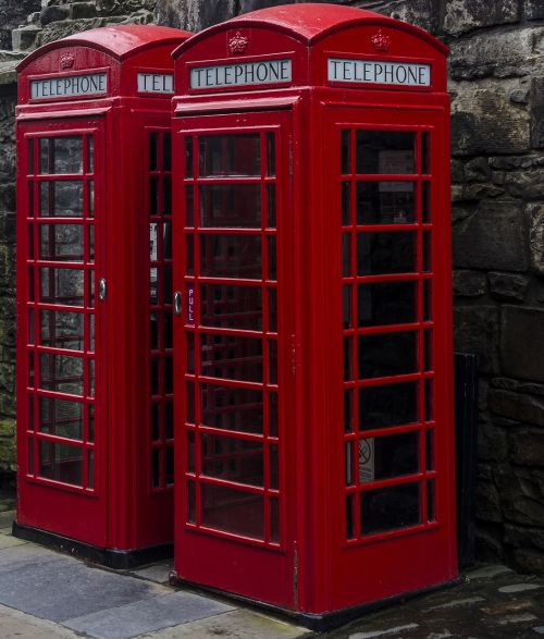 phone booth red scotland