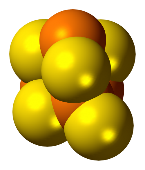 phosphorus sulfide molecule model