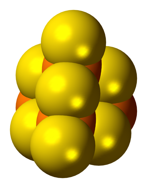 phosphorus sulfide molecule model