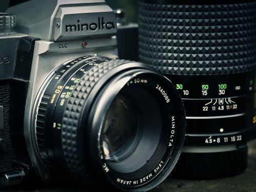 photo camera camera minolta