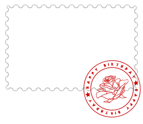 photo frame postage stamp birthday