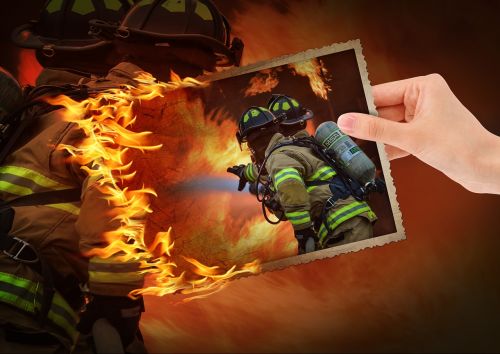 photo montage fire training