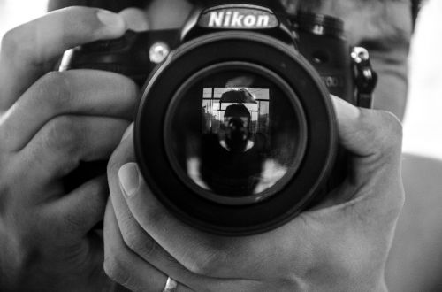 photographer nikon black and white