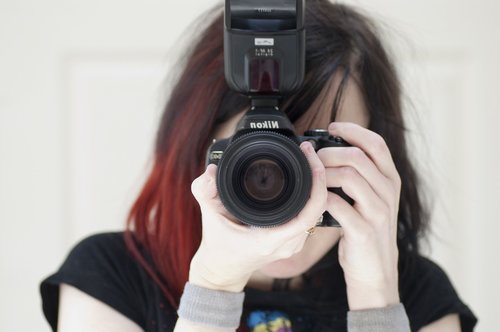 photographer  girl  camera
