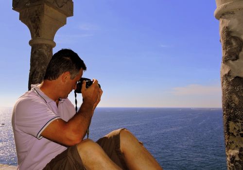 photographer window sea