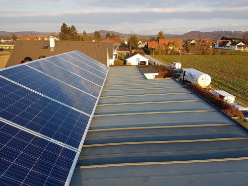 photovoltaic roof panorama