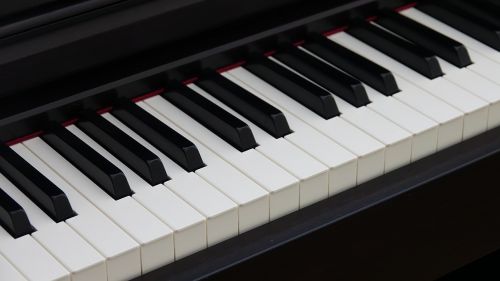 piano keys white