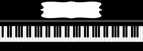 Piano Keyboard With Frame