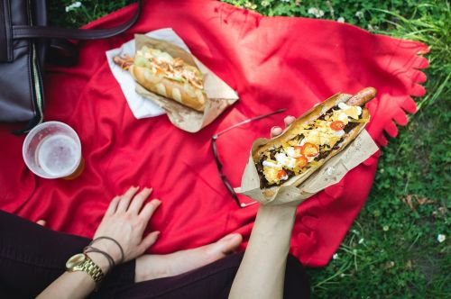 picnic hot dog frankfurter