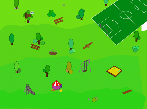picnic area park soccer field