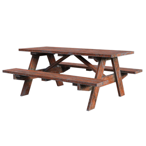 picnic table  wooden  bench