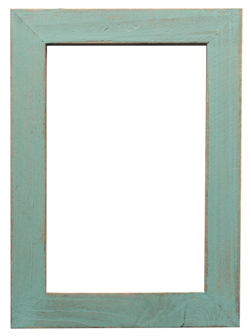 picture frame blue green blue
