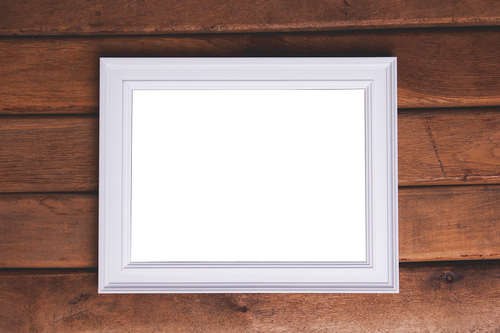 picture frame  wood  white