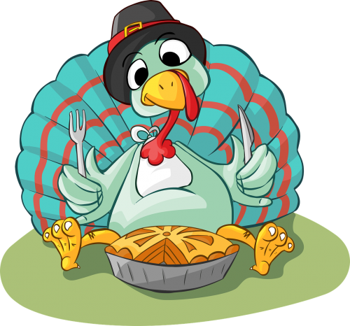 pie turkey eating