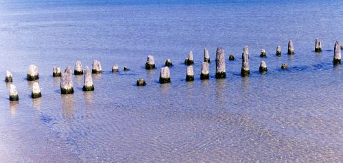 pier damaged sea