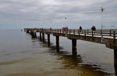 pier footbridge sea