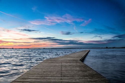 pier jetty sunset