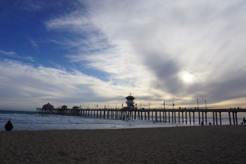 pier huntington beach beach