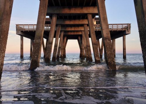 pier beach ocean water